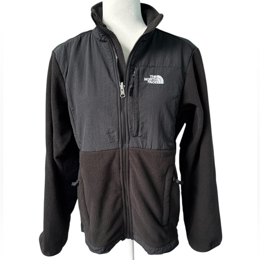 The North Face Girl's Polartec Black Zipper Front Fleece Jacket Size XL